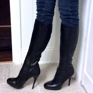 Aldo Zientara Black Platform Boots*